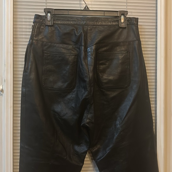 Sz 12 (8 10 ? ) LEATHER PANTS MS MAXIMA VINTAGE EUC - Picture 4 of 8